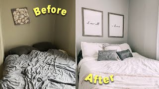 redecorating & decluttering my TINY bedroom