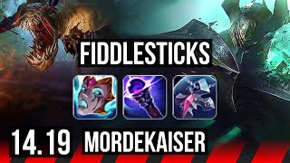 FIDDLESTICKS vs MORDEKAISER (TOP) | 6 solo kills, 41k DMG, Godlike | EUW Master | 14.19