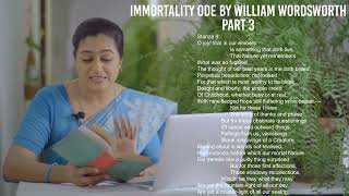 Immortality Ode - Poem by William Wordsworth | Explanation | Part 3