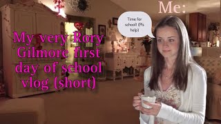 My very Rory Gilmore first day of school vlog! 🎀🍨☕️ (short)