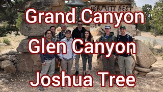 Hiking Grand Canyon, Glen Canyon and Joshua Tree