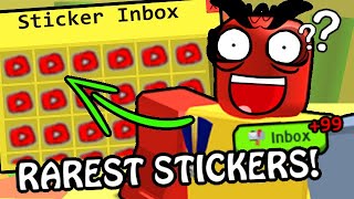 How To Get The YouTube Sticker In Bee Swarm Simulator...