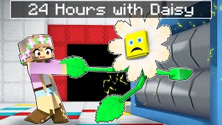 Surviving 24 HOURS with DAISY in Minecraft