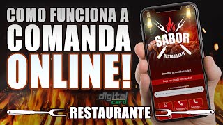 Como funciona a comanda online dos cartões digitais - Digital Card (Restaurante)