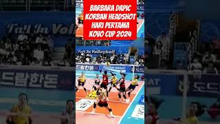 Barbara Dapic Korban Headshot Hari Pertama Kovo Cup 2024