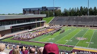 CMU marching Chippewas entrance 2023