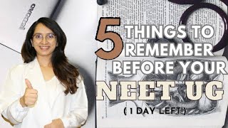 5 Tips for the last day of NEET preparation !! #neet2023 #neet