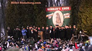 Groundhog Day 2013 With Prediction from Punxsutawney Phil at Gobbler's Knob