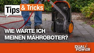 Tips&Tricks - Wie warte ich meinen POWDPG6010 Dual Power Mähroboter?