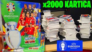 🔴 GURAM 2000 EURO 2024 KARTICA U 4 ALBUMA ODJEDNOM #euro2024 #topps