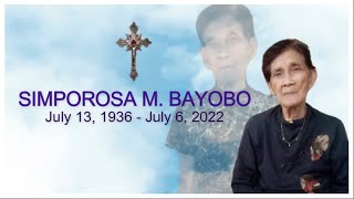 Memorial Tribute | SIMPOROSA M. BAYOBO