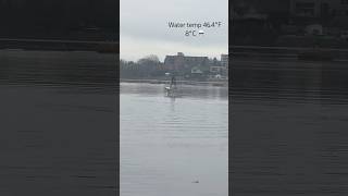 Efoiling in cold water #efoiling #montreal #mtl #coldwater