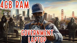 Watch Dogs 2 Government laptop gameplay | 4GB Ram | amd r4 graphics | 512MB Vram | lenovo e41-15