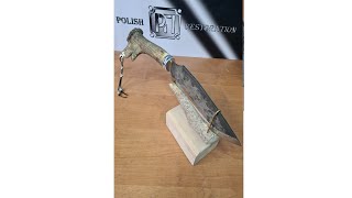 Knife made of sh15 steel. Нож с подшипника сталь шх15.