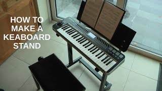 DIY - How to make a MUSIC KEYBOARD DIGITAL PIANO STAND