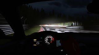 Ferrari crashed on the Nordschleife