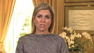 Queen Máxima Video Address on Harnessing Financial Education to Spur Entrepreneurship and Innovation