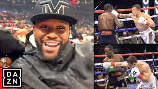 Floyd Mayweather Ringside REACTION To Terence Crawford VS Israil Madrimov