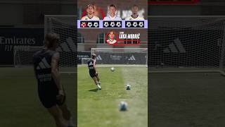 Modric VS Kroos VS David Alaba : Crossbar Challenge 🤡🤠🤣