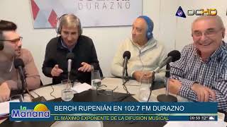 Mano a mano con Berch Rupenian en el relanzamiento de la 102.7 FM, con preguntas de su trayectoria