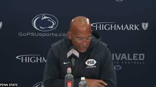 James Franklin talks Bowling Green, Penn State's performance vs. West Virginia (press conference)