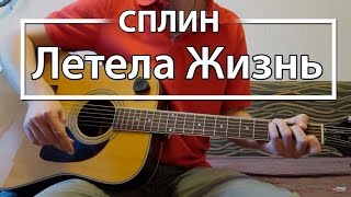 Как играть "Летела Жизнь" - Сплин (Разбор для гитары, Аккорды, Табы, видеоурок Сплин)