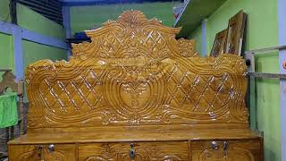 Latest box bed design | Teak wood double bed design | New model bed