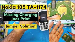 Nokia 105 Model TA-1174 Charging Jack Jumper Solution || Charging Jumper ways || Ahmad Mobile Tech