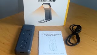 Glocusent Bookmark Style Book Light, Reading Light with Sleep Aid & Timer Review