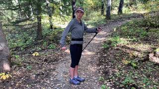 Edith from Eb's talks trekking pole basics