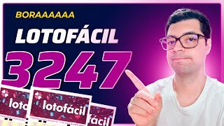 LOTOFACIL 3247 DICAS E ANÁLISES!