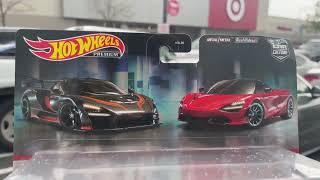 HOT WHEELS PREMIUM 2 pack target exclusive  McLAREN SENNA & McLAREN 720S #hotwheels #unboxing