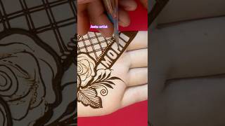 Mehandi se stylish name likhne ka naya tarika  #mehndidesigns #hennadesign