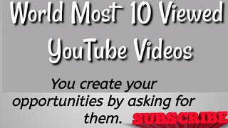 World Most 10 Viewed YouTube videos Latest || Ed Shreen || Justin Bieber || Marshmallo || Funsi PSY