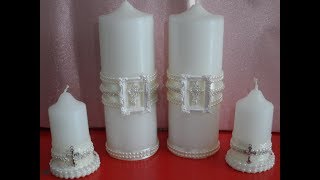 Baptism favor & candle dezigne/свечи и таросики для крещения/Կնունքի մոմի եվ տարոսիկի ձեվավորում