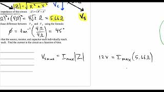 Constructing Voltage Functions for an AC RC Circuit