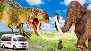 Most Dramatic Hollywood movies (2024) | Dinosaur Vs Elephant  | T-rex Attack |Dinosaur@Ms.Sandy