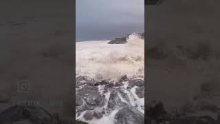 Crazy footage from the bomb cyclone that hit California's coast over the past few days😔😔