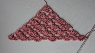 crochet lace TRIANGLE shawl - pattern 2