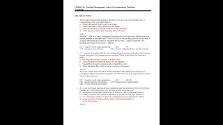 TEST BANK For Nursing Chapter 43 Nursing Management Lower Gastrointestinal Problems