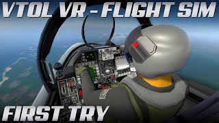 VTOL VR Flight Sim - Getting Started, Basic Flight and Playing Around  | 4K 60 FPS Gameplay