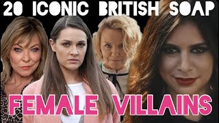 20 ICONIC British Soap FEMALE VILLAINS