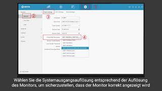 Wie stelle ich die Ausgabeauflösung des NVR ein?(DE)