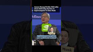 Jensen Huang (NVIDIA CEO) delivered the first AI supercomputer to OpenAI #shorts