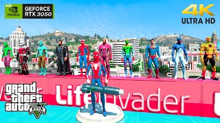 GTA 5 Epic Ragdolls | Spiderman and Super Heroes Vs Minions Jumps/fails (Euphoria Physics)Ep - 250