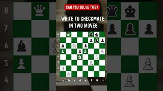 White to Checkmate in Two Moves Chess Puzzle #chess