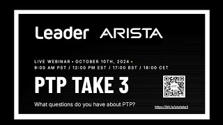 Leader Arista   PTP Take III - Seminar