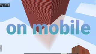 Blowing up 637 696 thousand TNT on mobile Minecraft