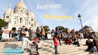 Montmartre ; La Basilique ; Musicien ; Collines de Paris ; Ambiance ; Sacré-Coeur ; Butte ; France