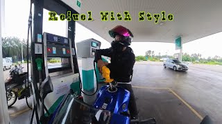 Refuel With Style | Cara Nak Isi Minyak | Insta360 X3 | Yamaha R25